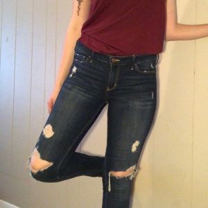 Hollister low-rise super skinny jeans